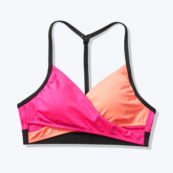 VS PINK ULTIMATE WRAP SPORTS BRA & GYM SHORTIE SET - Picture 3 of 8